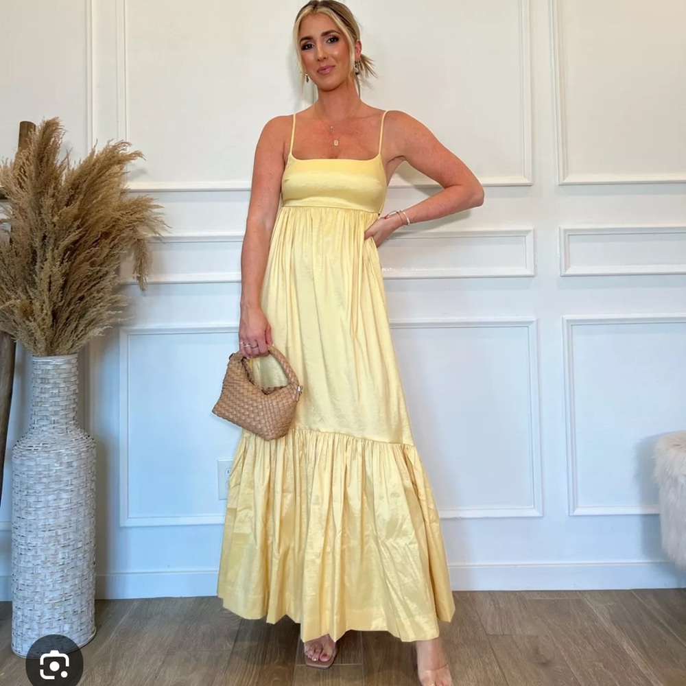 Abercrombie & Fitch Yellow Maxi Dress